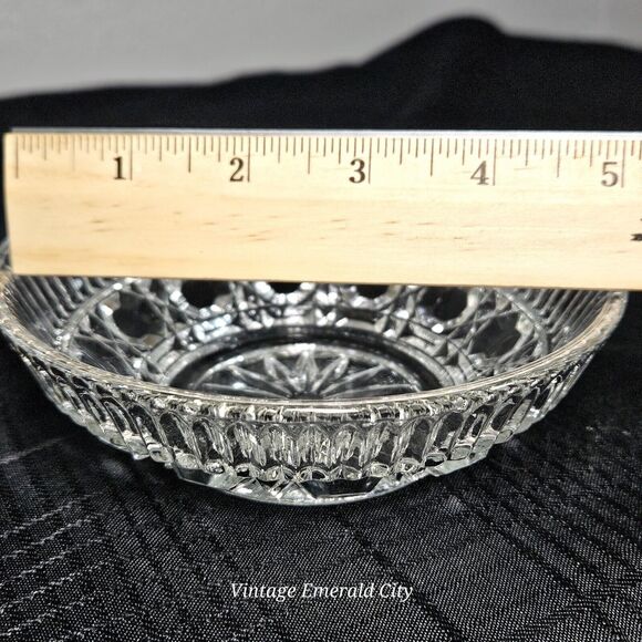 Vtg Indiana Glass Fruit Bowl Windsor Royal Brighton Pattern Dessert Berry Clear - Picture 7 of 11